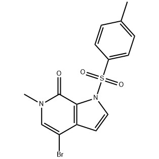 4-برومو-6-متیل-1-توسیل-1H-pyrrolo[2,3-c]pyridin-7(6H)-one CAS No. :{10}}